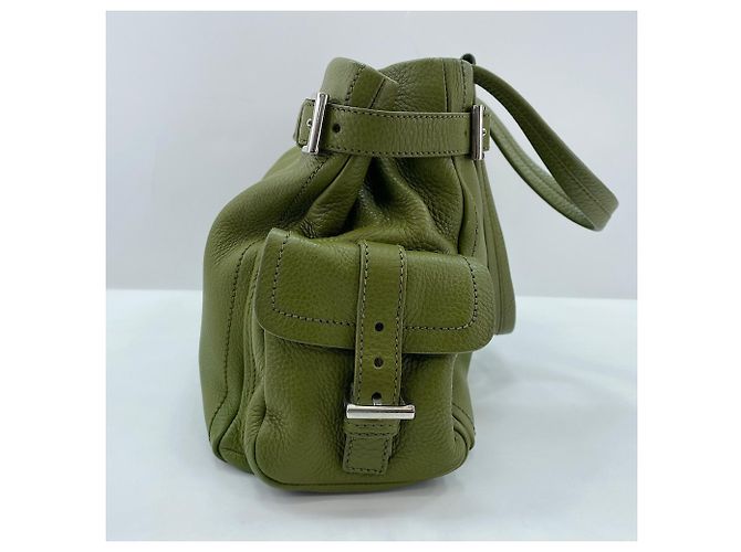 Borsa Prada Vitello Daino in Green Verde - vista 4
