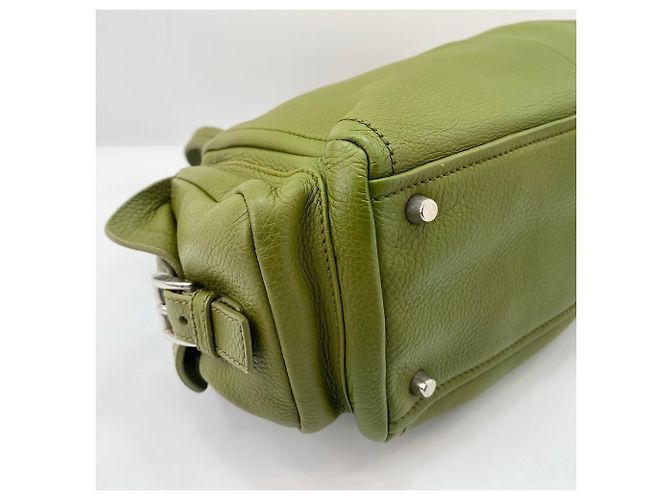 Borsa Prada Vitello Daino in Green Verde - vista 7