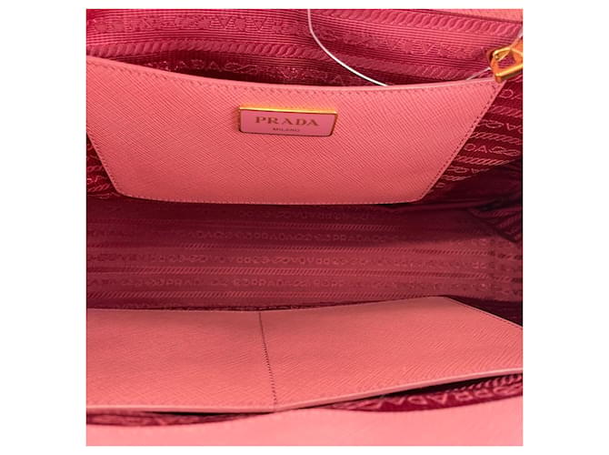 Borsa a mano e a tracolla Prada Galleria Rosa - vista 11