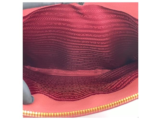Borsa a mano e a tracolla Prada Galleria Rosa - vista 13