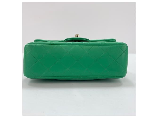 Borsa a tracolla CHANEL Mini Matelassé Verde - vista 7