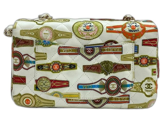 Borsa a tracolla Chanel Mini Matelassé Bianco - vista 2