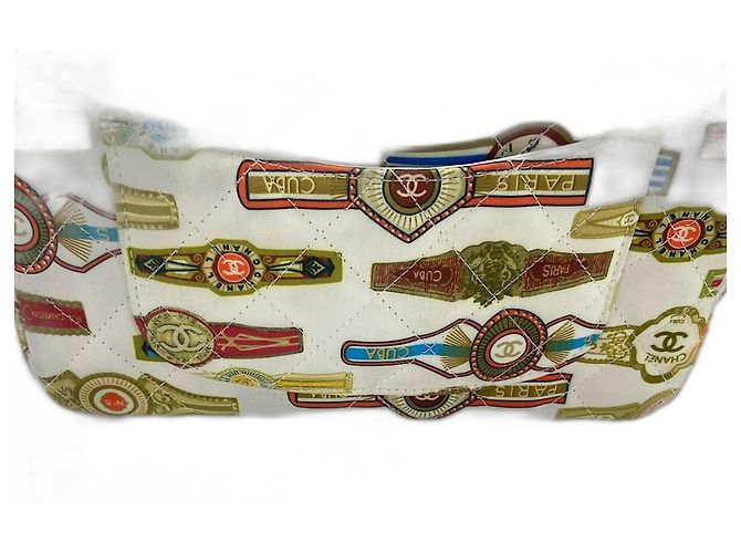 Borsa a tracolla Chanel Mini Matelassé Bianco - vista 3