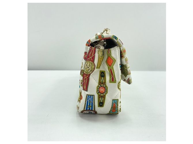 Borsa a tracolla Chanel Mini Matelassé Bianco - vista 5