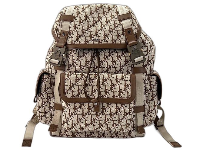 Zaino Christian Dior CUCTUS JACK Oblique Beige - vista 2