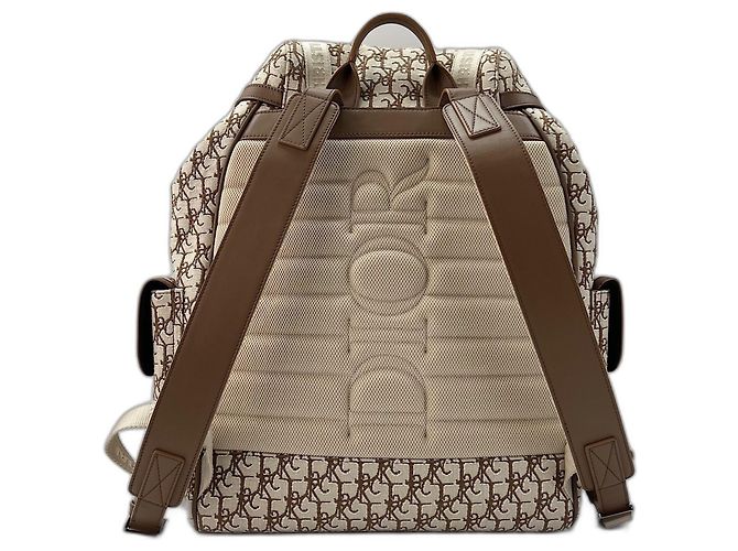 Zaino Christian Dior CUCTUS JACK Oblique Beige - vista 3