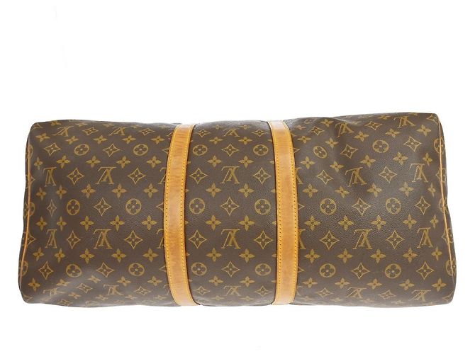 Louis Vuitton Keepall Monogram 55 Marrone - vista 3