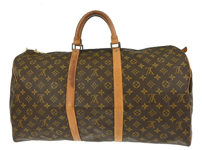 Louis Vuitton Keepall Monogram 55 Marrone - vista 2