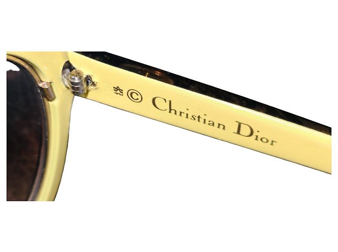 Christian Dior Sunglasses Brown Yellow - view 3