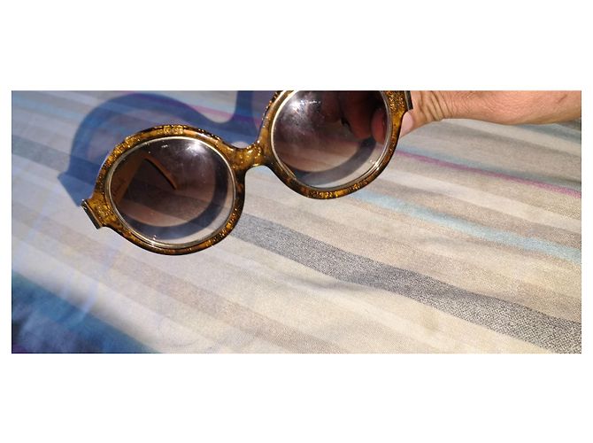 Christian Dior Sunglasses Brown Yellow - view 6