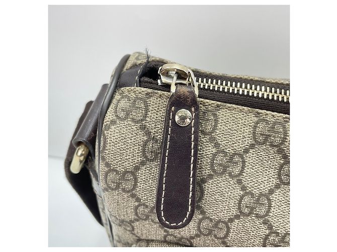 Borsa a tracolla Gucci GG Plus in Beige - vista 10