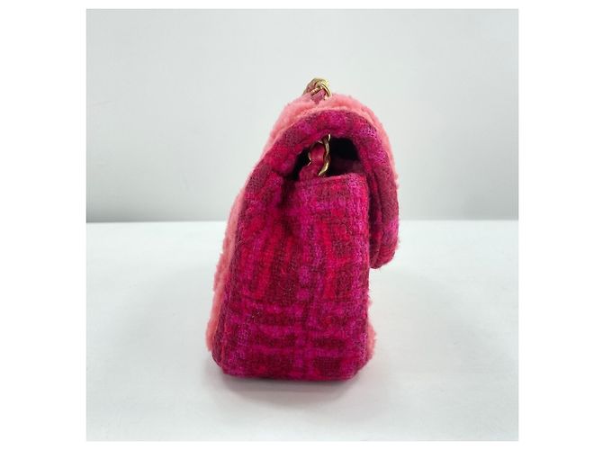 Bolsa de Ombro Chanel Mini Matelassé Rosa - vista 5
