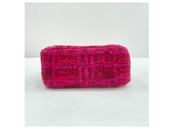 Bolsa de Ombro Chanel Mini Matelassé Rosa - vista 6