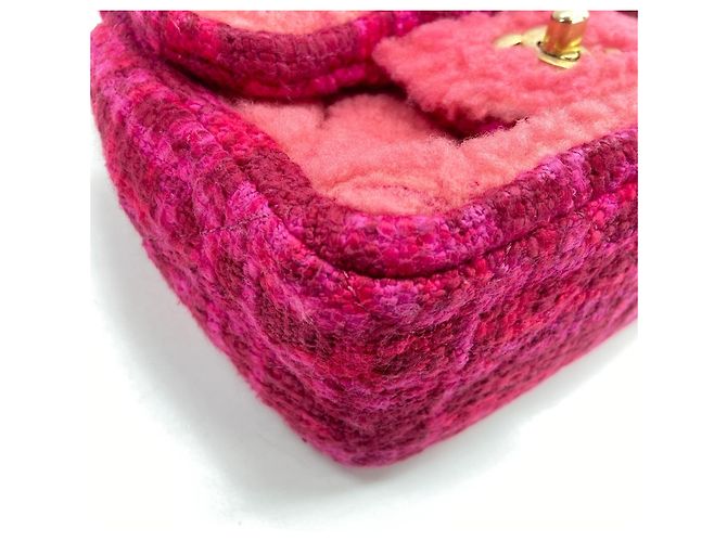 Bolsa de Ombro Chanel Mini Matelassé Rosa - vista 7