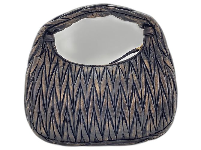 Borsa Miu Miu Miu Wonder Marrone - vista 2