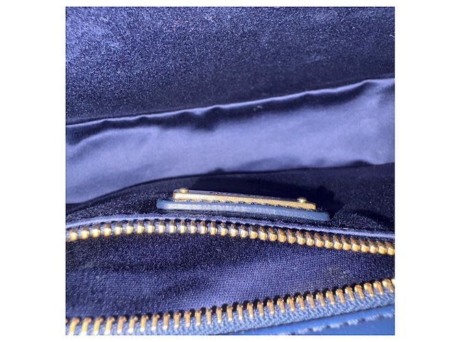 Borsa Miu Miu Matelassé in blu - vista 11