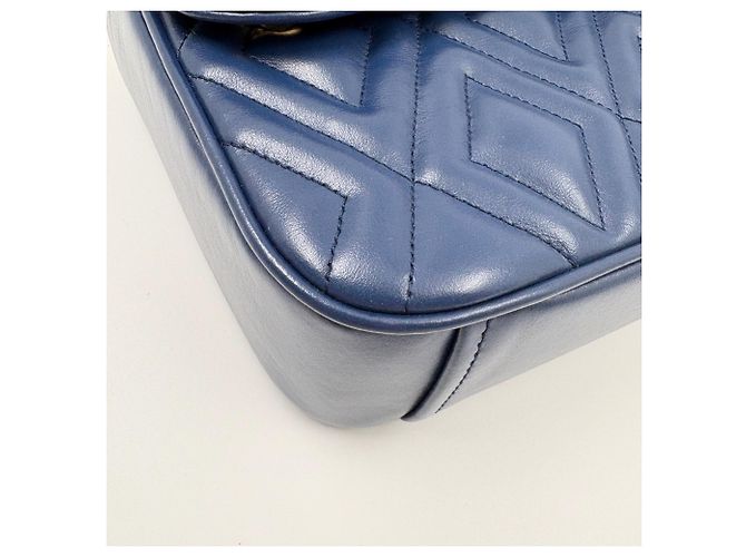 Borsa Miu Miu Matelassé in blu - vista 8