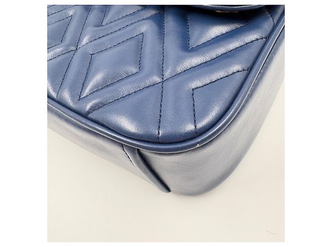 Borsa Miu Miu Matelassé in blu - vista 9