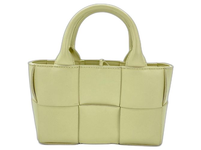 Borsa a mano e a tracolla Bottega Veneta Candy Arco Giallo - vista 2