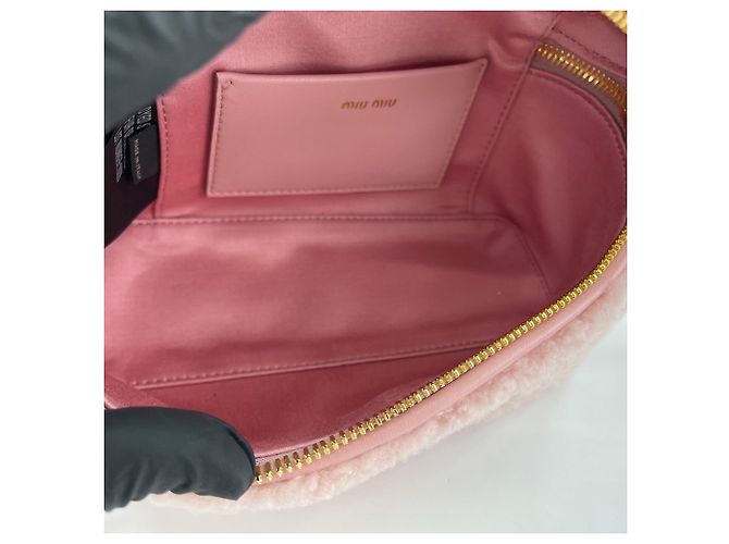 Borsa Vanity Case Miu Miu Rosa - vista 10