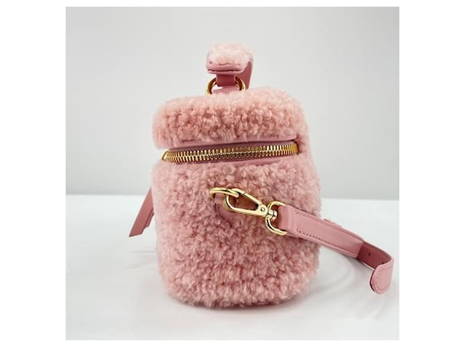 Borsa Vanity Case Miu Miu Rosa - vista 3