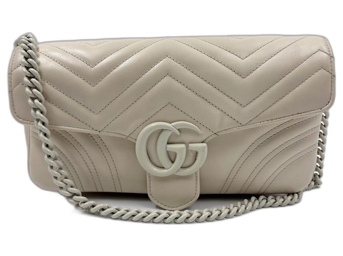 Borsa a tracolla Gucci GG Marmont Beige - vista 2
