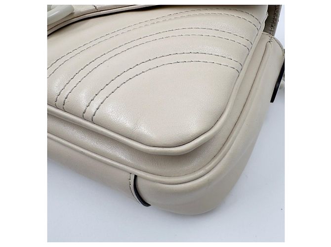 Borsa a tracolla Gucci GG Marmont Beige - vista 9
