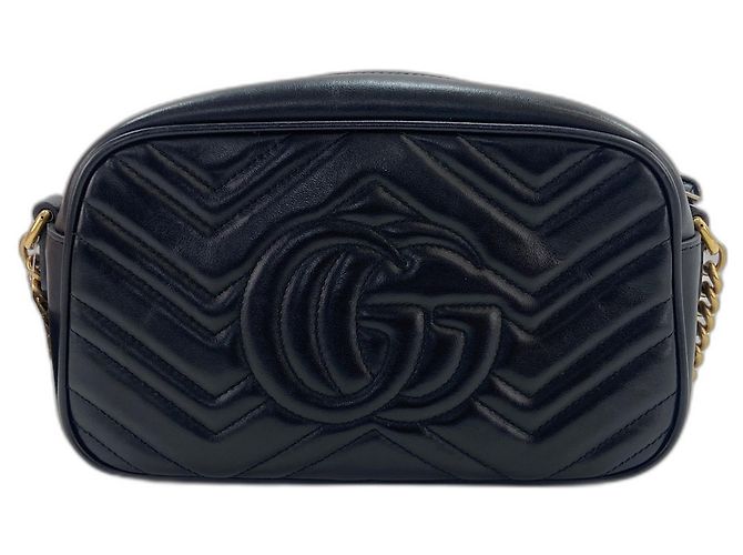 Borsa a tracolla Gucci GG Marmont - Black Nero - vista 2