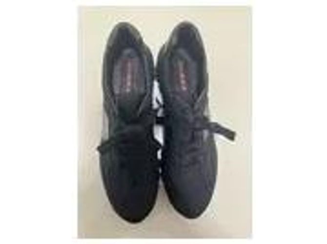 Sneakers Prada in tela e pelle nere Nero - vista 4