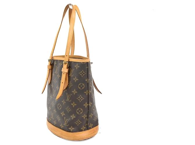 Louis Vuitton Bucket Monogram PM Marrone - vista 3