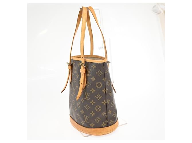 Louis Vuitton Bucket Monogram PM Marrone - vista 4