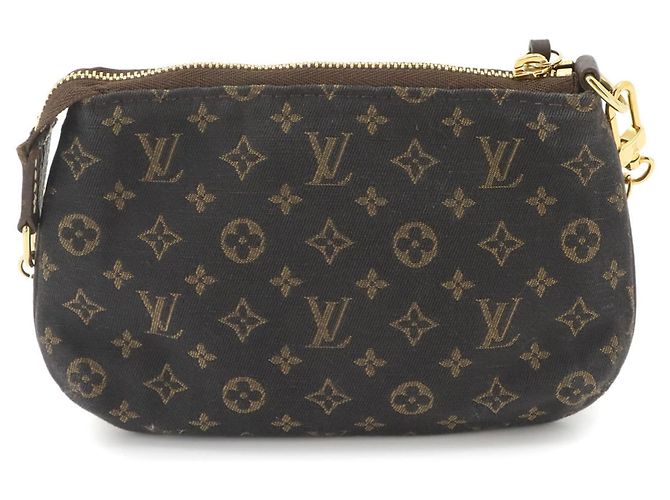 Louis Vuitton Monogram Mini Lin Pochette Handtasche Damier ebene - Ansicht 2