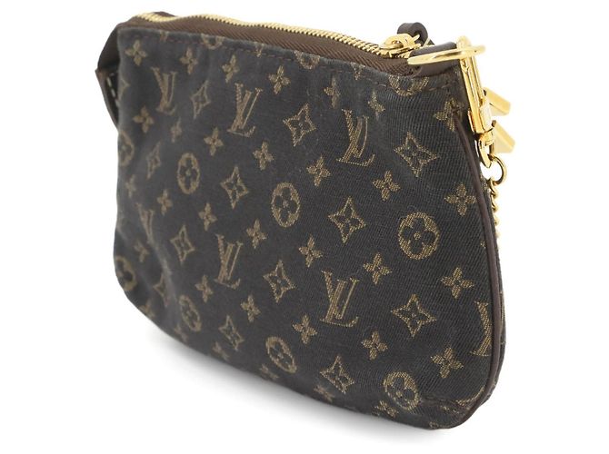 Louis Vuitton Monogram Mini Lin Pochette Handtasche Damier ebene - Ansicht 3