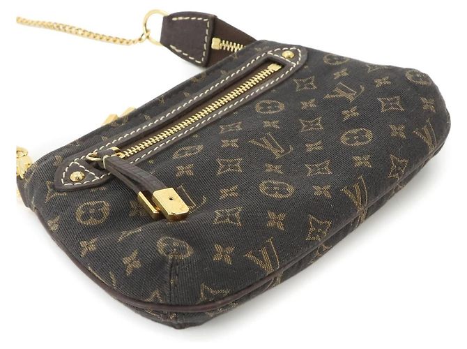 Louis Vuitton Monogram Mini Lin Pochette Handtasche Damier ebene - Ansicht 4