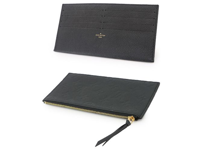 Louis Vuitton Monogram Empreinte Pochette Felicie Chain Wallet Nero - vista 8