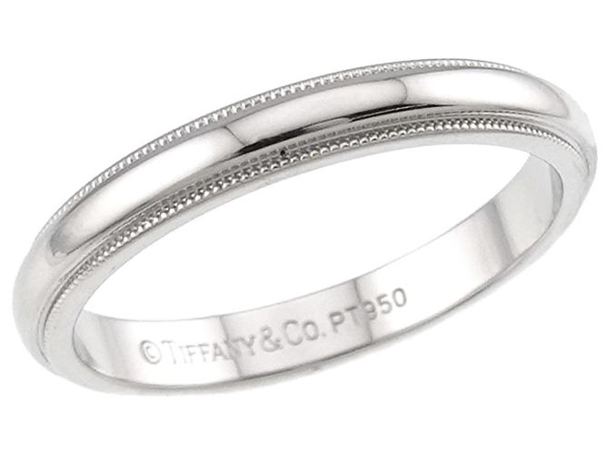 Tiffany & Co. Milgrain 1 Platinband Ring - Ansicht 4