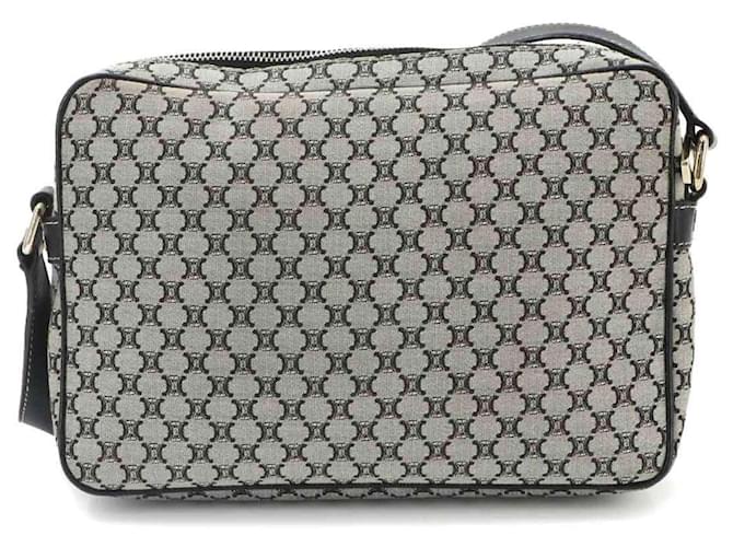 Céline Borsa a tracolla Celine Macadam Marrone Nero - vista 2