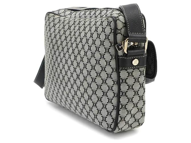 Céline Borsa a tracolla Celine Macadam Marrone Nero - vista 3