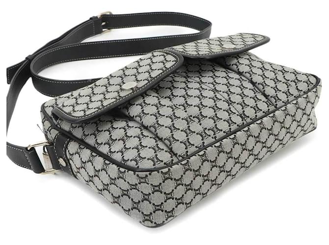 Céline Borsa a tracolla Celine Macadam Marrone Nero - vista 4