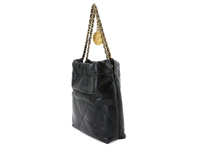 Borsa a mano 2-Way Chain Chanel 22 Mini Nero - vista 3