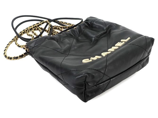 Borsa a mano 2-Way Chain Chanel 22 Mini Nero - vista 4