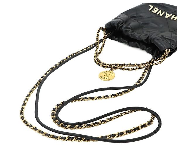 Borsa a mano 2-Way Chain Chanel 22 Mini Nero - vista 5