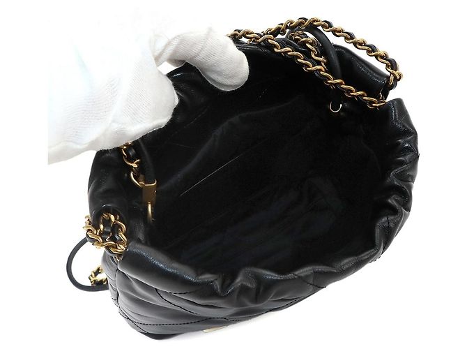 Borsa a mano 2-Way Chain Chanel 22 Mini Nero - vista 6