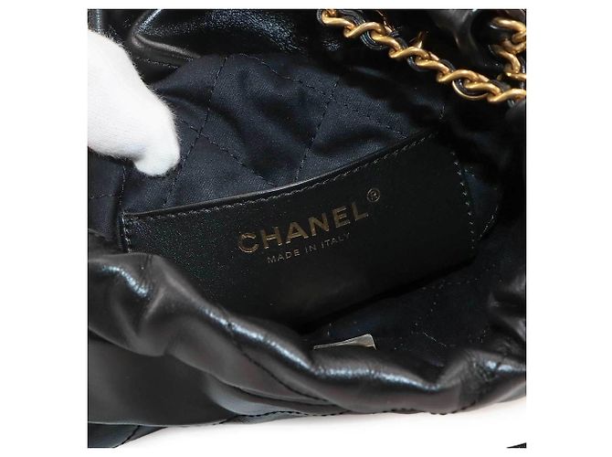 Borsa a mano 2-Way Chain Chanel 22 Mini Nero - vista 7