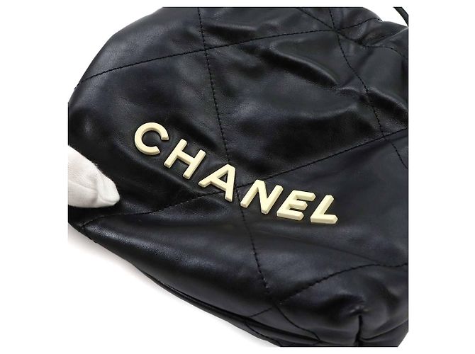 Borsa a mano 2-Way Chain Chanel 22 Mini Nero - vista 8