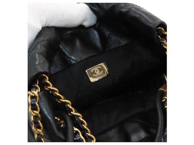 Borsa a mano 2-Way Chain Chanel 22 Mini Nero - vista 9