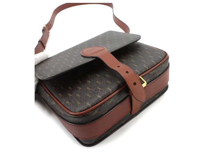 Borsa a mano e a tracolla Saint Laurent Le Monogram Medium Satchel Marrone - vista 9