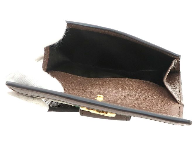 Cartera bi-fold Gucci Ophidia Castaño Beige - vista 7