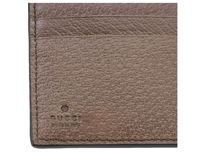 Cartera bi-fold Gucci Ophidia Castaño Beige - vista 8