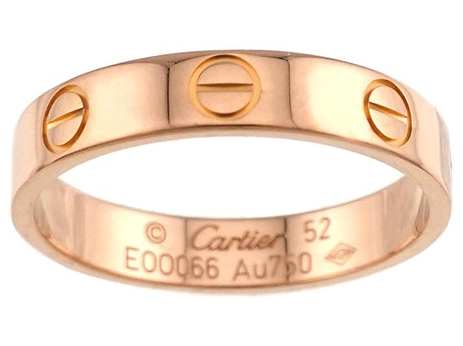 Anello Cartier Mini Love in oro rosa 18K - vista 2